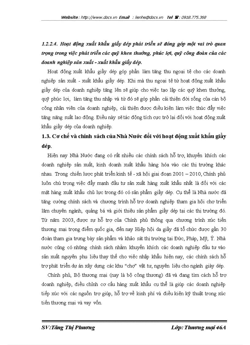 image for page Hoạt động xuất khẩu giầy sang thị trường EU của công ty TNHH một thành viên giầy Thượng Đình Thực trạng và giải pháp thúc đẩy