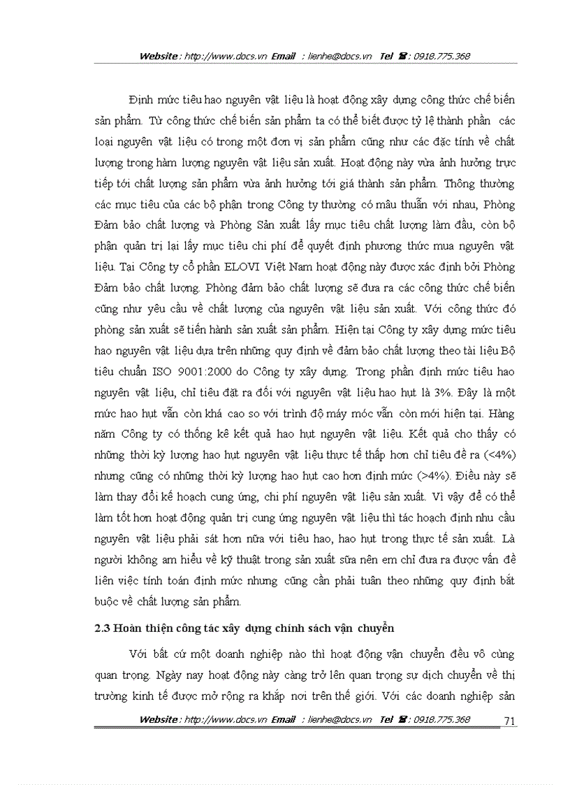 image for page Hoàn thiện hoạt động quản trị cung ứng nguyên vật liệu tại Công ty cổ phần ELOVI Việt Nam