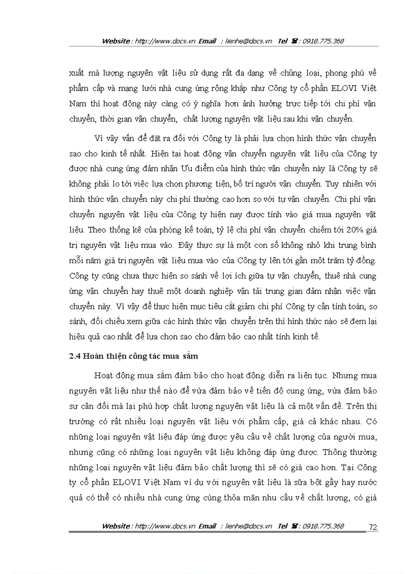image for page Hoàn thiện hoạt động quản trị cung ứng nguyên vật liệu tại Công ty cổ phần ELOVI Việt Nam
