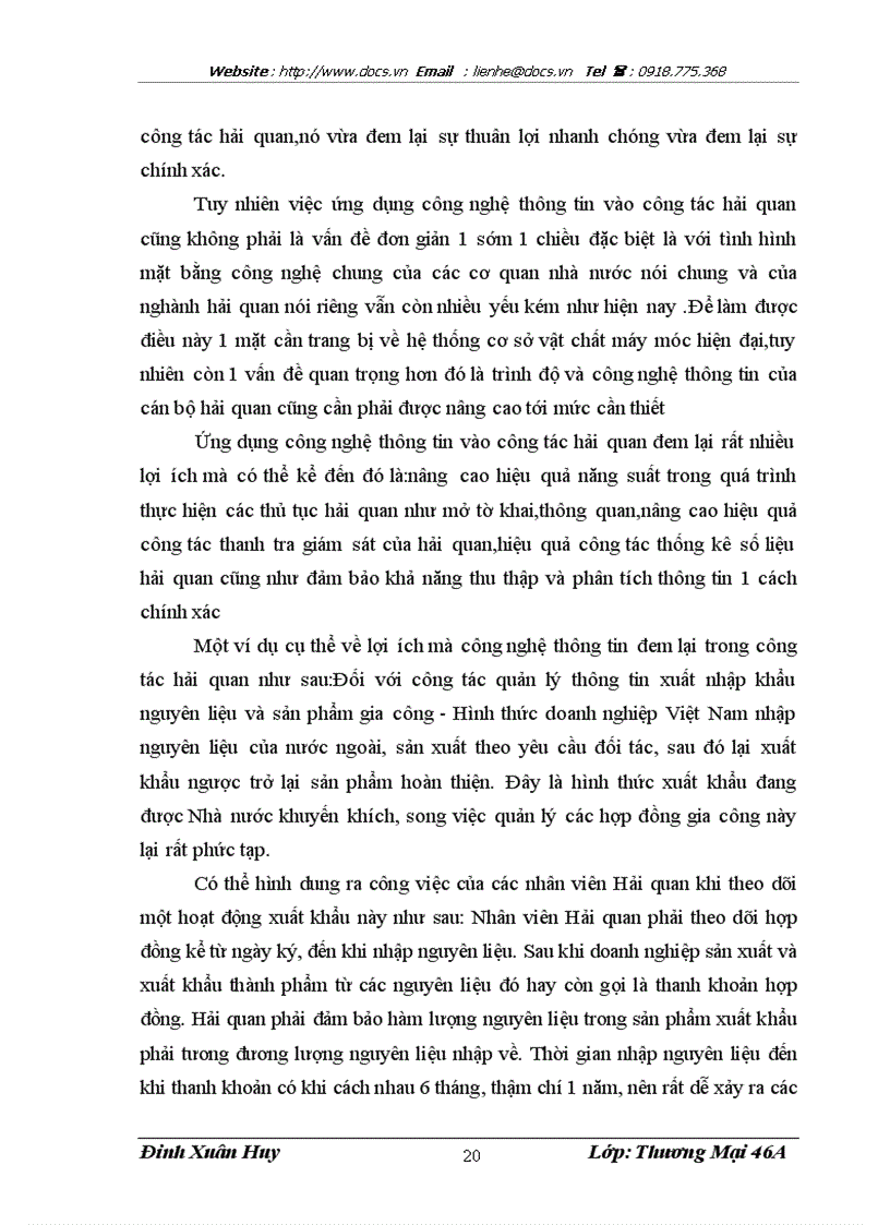 image for page Hoàn thiện quy trình thủ tục Hải quan đối với hàng hóa xuất nhập khẩu tại Chi cục Hải quan tỉnh Bắc Ninh