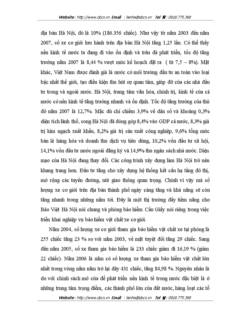 image for page Thực trạng và giải pháp nhằm nâng cao hiệu quả hoạt động của nghiệp vụ bảo hiểm vật chất xe cơ giới tại phòng bảo hiểm Cầu Giấy công ty bảo hiểm HN