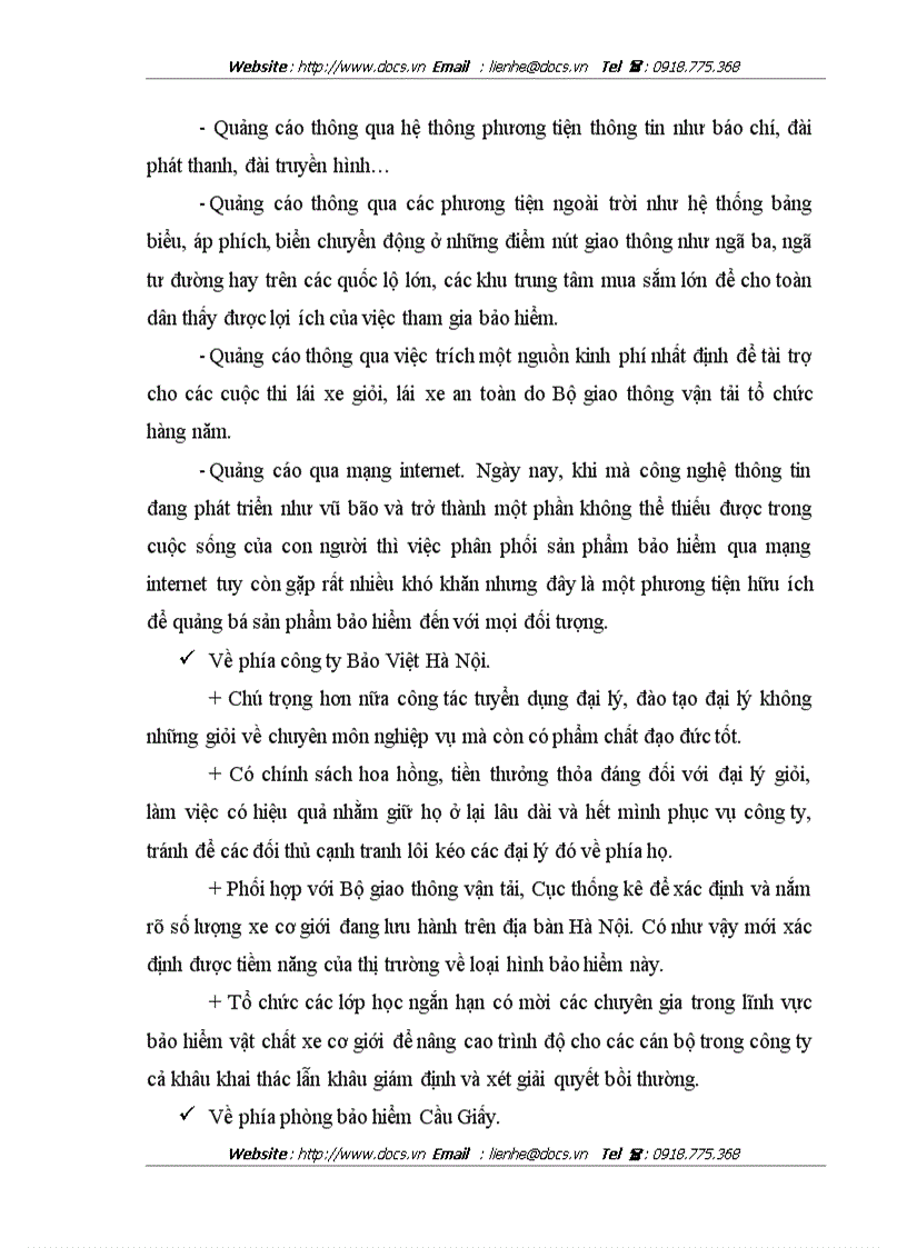image for page Thực trạng và giải pháp nhằm nâng cao hiệu quả hoạt động của nghiệp vụ bảo hiểm vật chất xe cơ giới tại phòng bảo hiểm Cầu Giấy công ty bảo hiểm HN