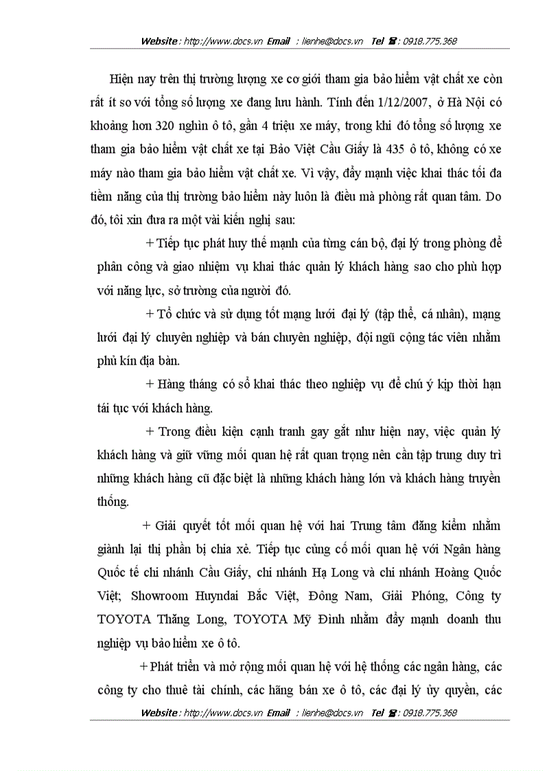 image for page Thực trạng và giải pháp nhằm nâng cao hiệu quả hoạt động của nghiệp vụ bảo hiểm vật chất xe cơ giới tại phòng bảo hiểm Cầu Giấy công ty bảo hiểm HN