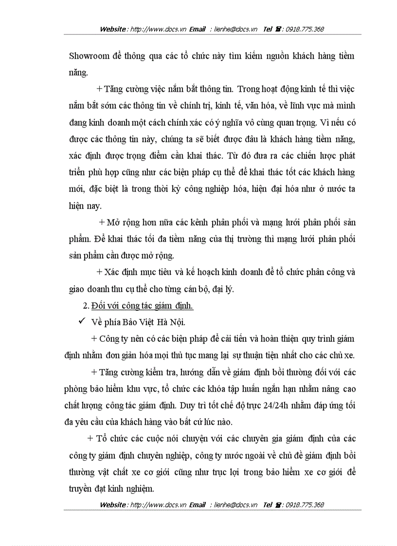 image for page Thực trạng và giải pháp nhằm nâng cao hiệu quả hoạt động của nghiệp vụ bảo hiểm vật chất xe cơ giới tại phòng bảo hiểm Cầu Giấy công ty bảo hiểm HN