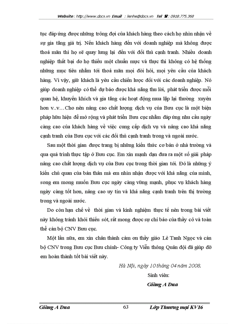 image for page Một số giải pháp nhằm nâng cao chất lượng dịch vụ Bưu chính Viettel tại Bưu cục Triệu Việt Vương thuộc Tổng công ty Viễn thông Quân đội