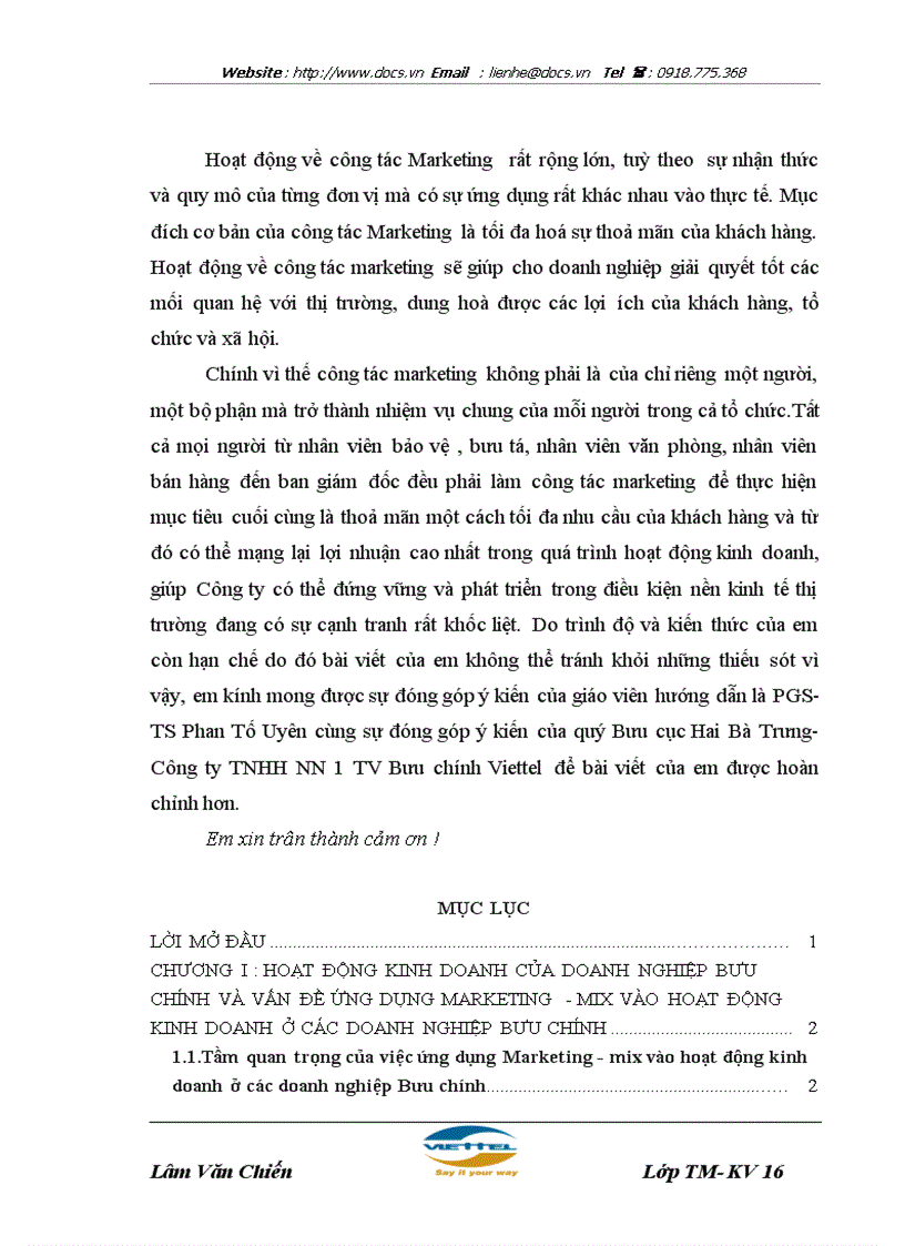 image for page Một số giải pháp nhằm tăng cường ứng dụng Marketing mix vào hoạt động kinh doanh tại Bưu cục Hai Bà Trưng của Công ty TNHH NN