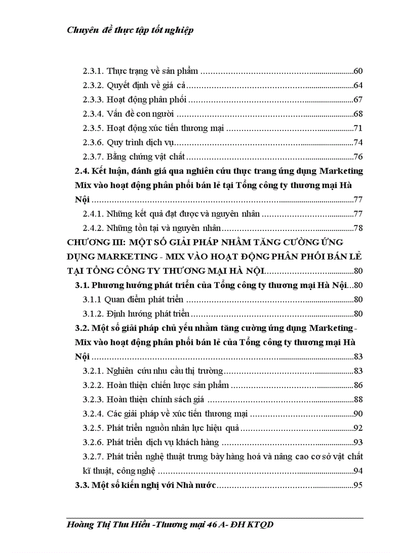 image for page Một số giải pháp nhằm tăng cường ứng dụng Marketing Mix vào hoạt động phân phối bán lẻ của Tổng công ty thương mại Hà Nội