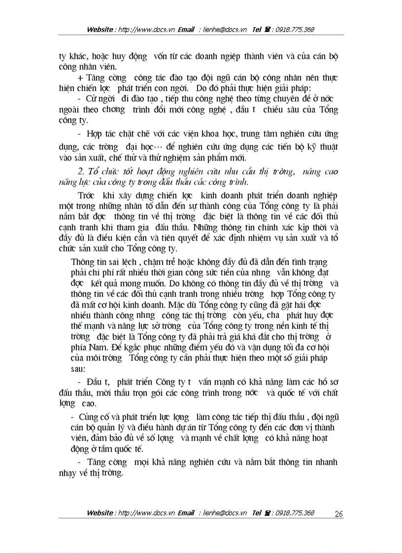 image for page Chiến lược kinh doanh của tổng công ty xây dựng sông đà