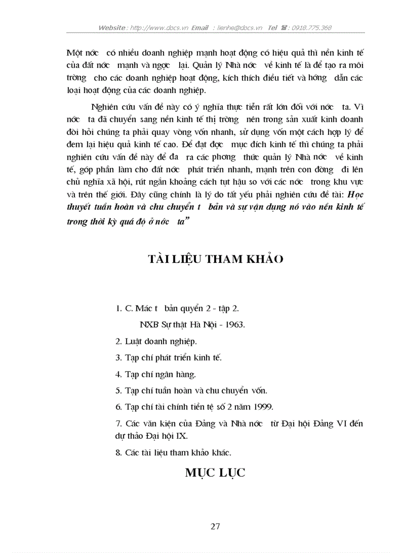 image for page Học thuyết tuần hoàn và chu chuyển tư bản và sự vận dụng nó vào nền kinh tế trong thời kỳ quá độ ở nước ta