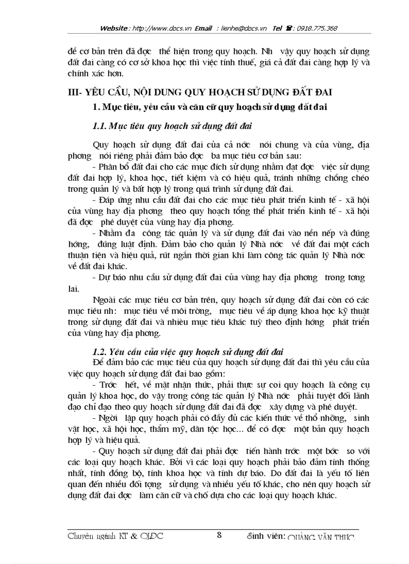 image for page Đánh giá tình hình quy hoạch sử dụng đất đai trên địa bàn thị xã Sơn la