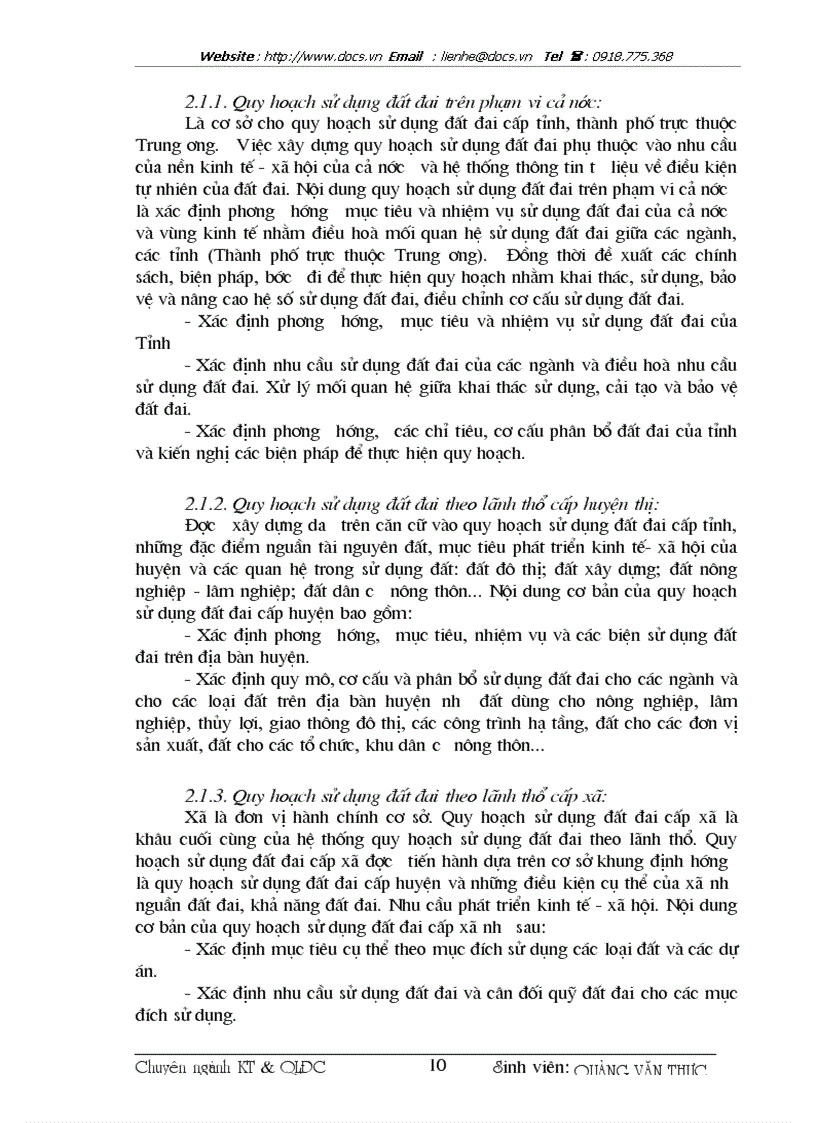 image for page Đánh giá tình hình quy hoạch sử dụng đất đai trên địa bàn thị xã Sơn la