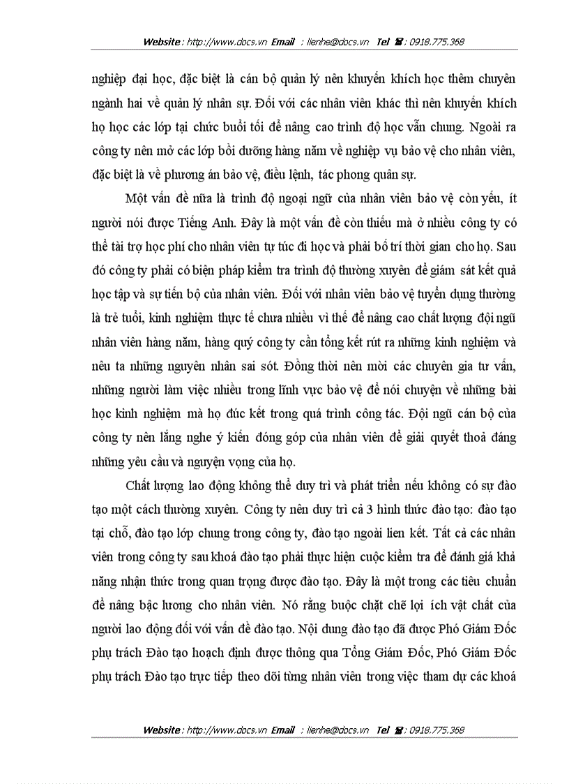 image for page Nâng cao chất lượng công tác quản trị nhân sự tại Công ty Cổ Phần Đầu Tư Thương Mại và Dịch vụ Bảo Vệ Việt Á