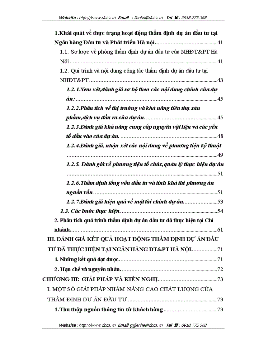 image for page Thẩm định dự án đầu tư của NHĐT PT Hà Nội