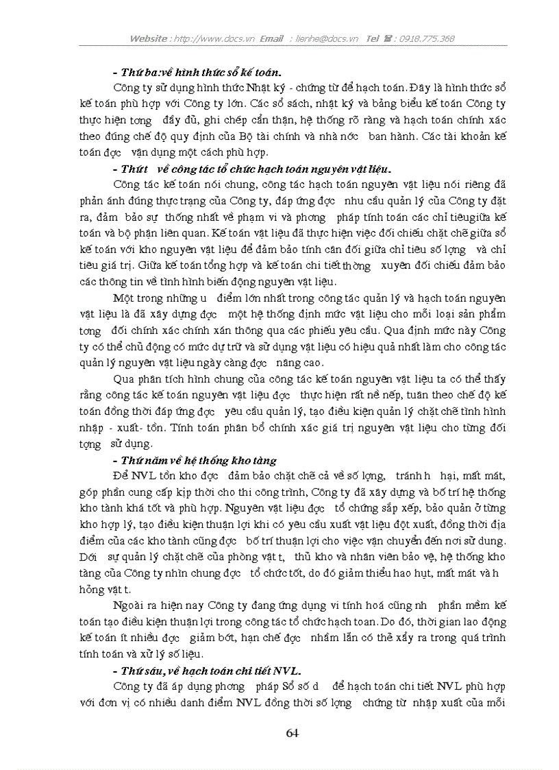 image for page Tổ chức kế toán nguyên vật liệu với việc tăng cường hiệu quả sử dụng vốn lưu động tại công ty cơ điện trần phú
