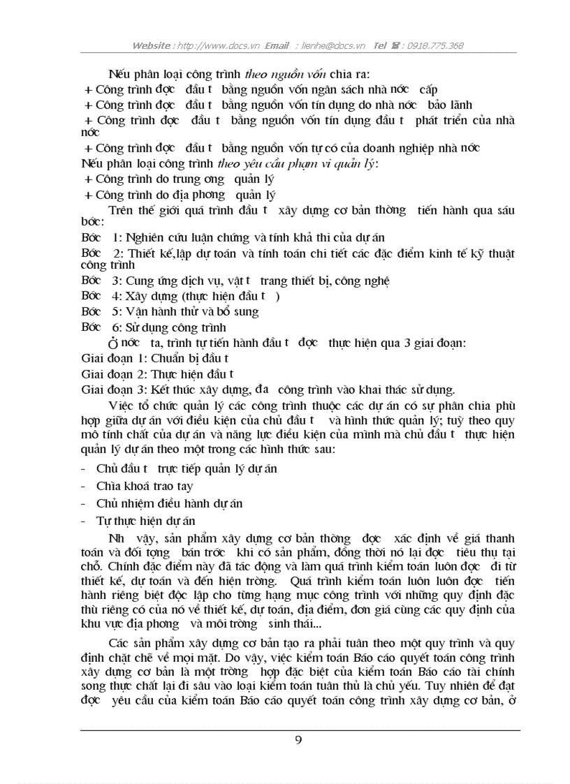 image for page Tìm hiểu về kiểm toán báo cáo quyết toán công trình đầu tư XDCB tại Tổng C ty Sông Đà