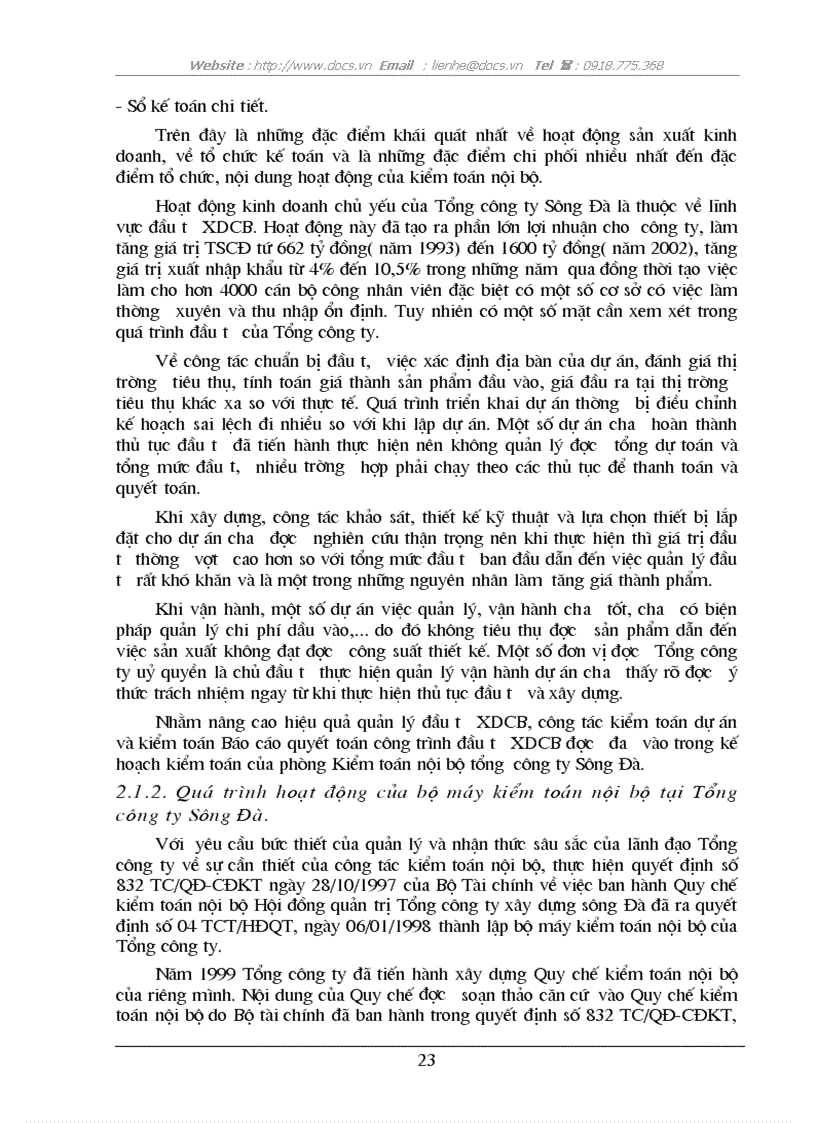 image for page Tìm hiểu về kiểm toán báo cáo quyết toán công trình đầu tư XDCB tại Tổng C ty Sông Đà