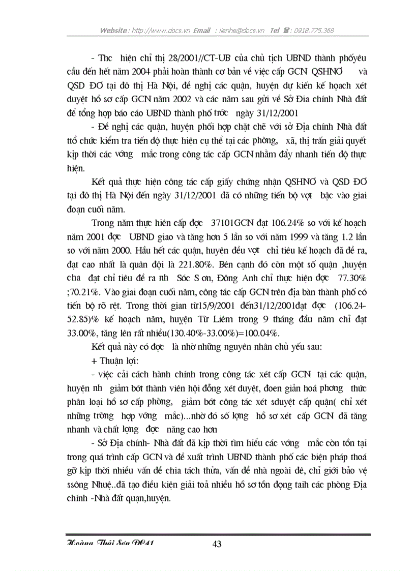 image for page Một số giải pháp chủ yếu nhằm đẩy mạnh công tác cấp giấy chứng nhận quyền sở hữu nhà ở và quyền sử dụng đất ở đô thị trên địa bàn thành phố Hà nội
