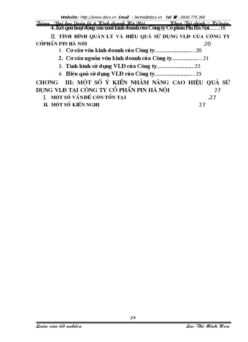 image for page Vốn lưu động và một số giải pháp nhằm nâng cao hiệu quả sử dụng vốn lưu động tại Công ty Cổ phần Pin Hà Nội