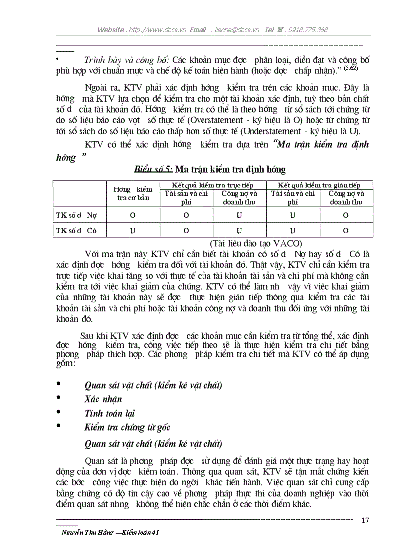 image for page Tìm hiểu việc áp dụng phương pháp kiểm tra chi tiết trong kiểm toán báo cáo tài chính do Công ty Kiểm toán Việt Nam thực hiện