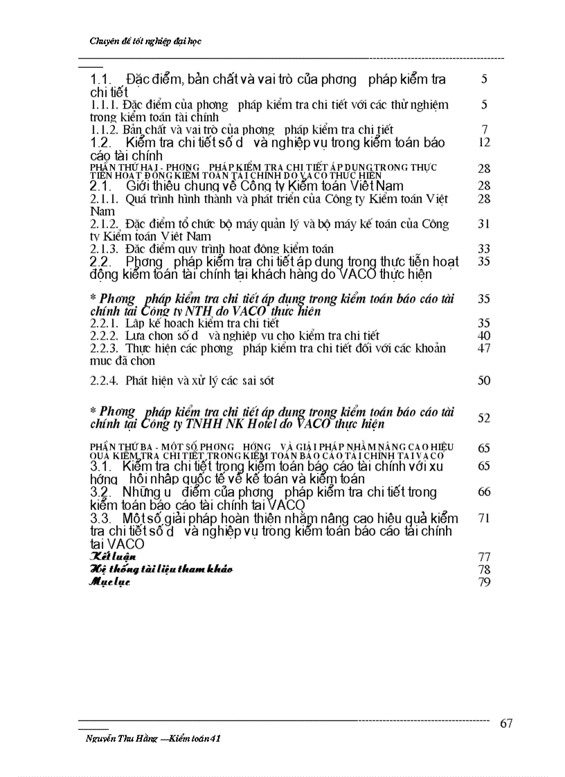 image for page Tìm hiểu việc áp dụng phương pháp kiểm tra chi tiết trong kiểm toán báo cáo tài chính do Công ty Kiểm toán Việt Nam thực hiện