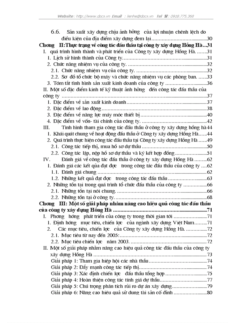 image for page Đấu thầu và một số giải pháp nhằm nâng cao hiệu quả công tác Đấu thầu tại Công ty xây dựng Hồng Hà