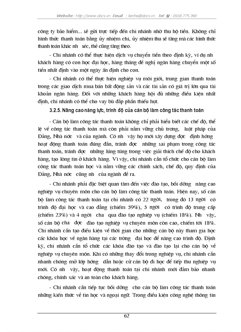 image for page Giải pháp phát triển hoạt động thanh toán tại chi nhánh ngân hàng NHNo PTNT AgriBank Láng Hạ
