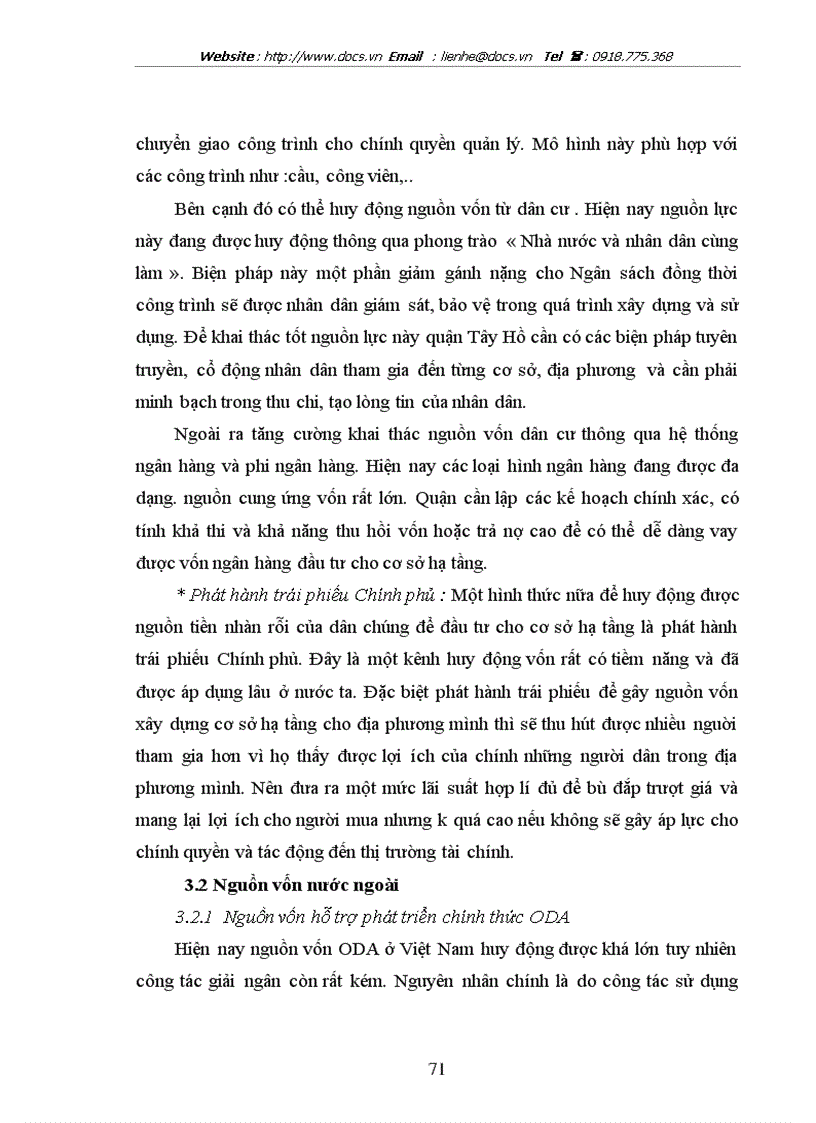 image for page Một số giải pháp huy động nguồn vốn đầu tư phát triển kết cấu hạ tầng kĩ thuật tại địa bàn Quận Tây Hồ Hà Nội