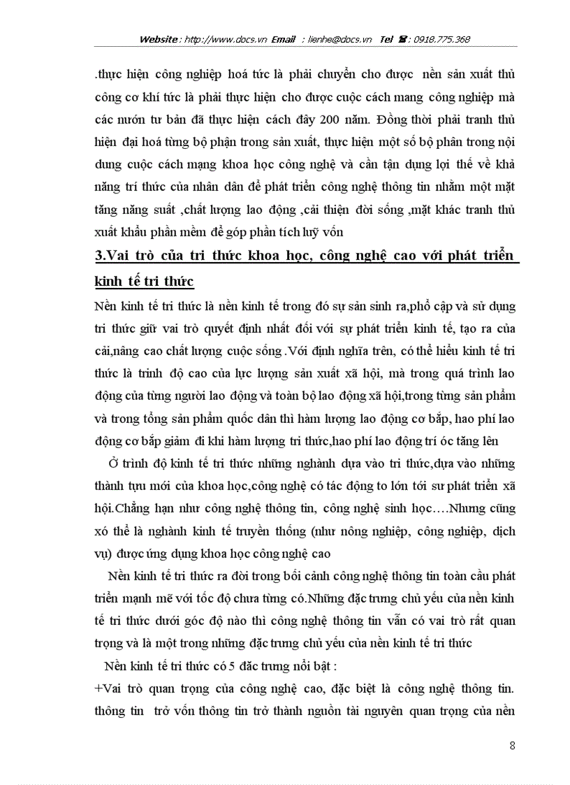 image for page Luận chứng vai trò của tri thức khoa học công nghệ với phát triển kinh tế