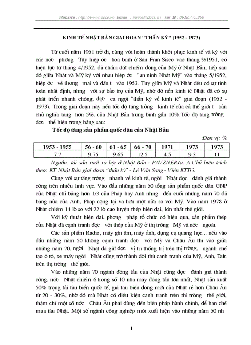 image for page Kinh tế Nhật Bản giai đoạn thần kỳ 1952 1973 bài học đối với Việt Nam lt cao học gt