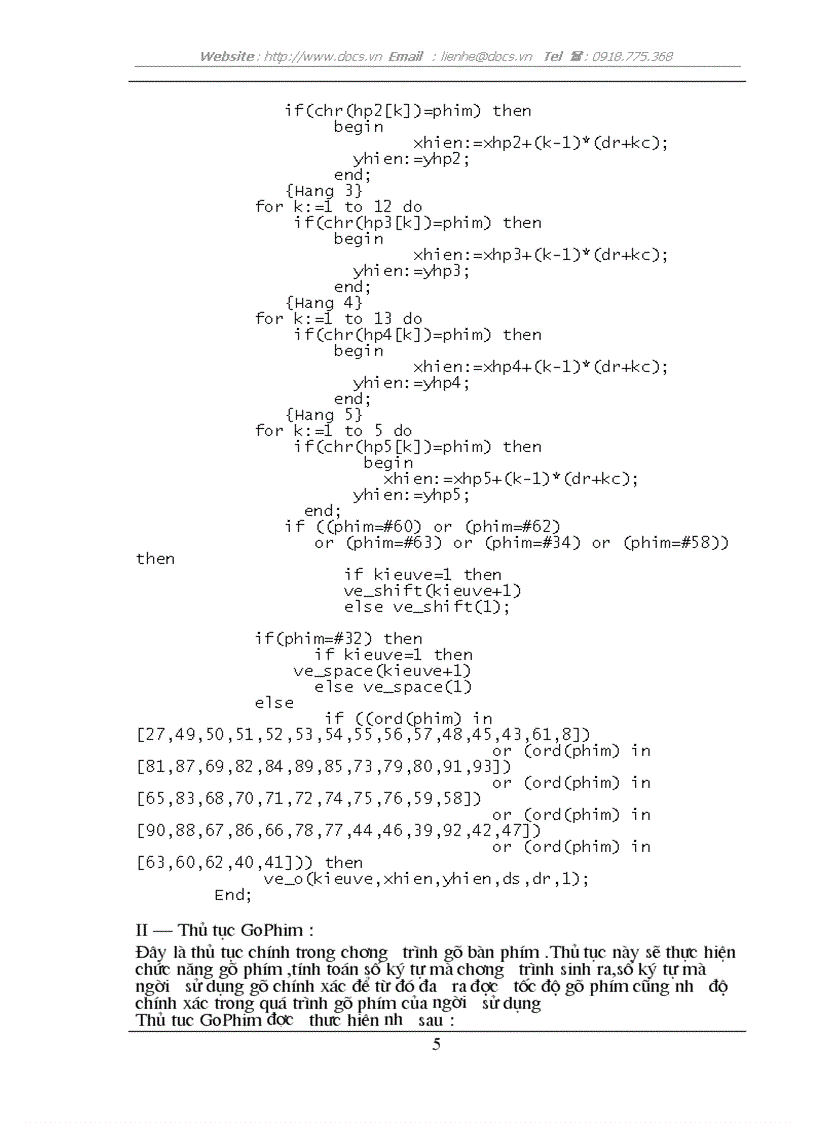 Bài tập lớn Kiểm tra đánh máy bằng Turbo Pascal kỹ năng đồ hoạ