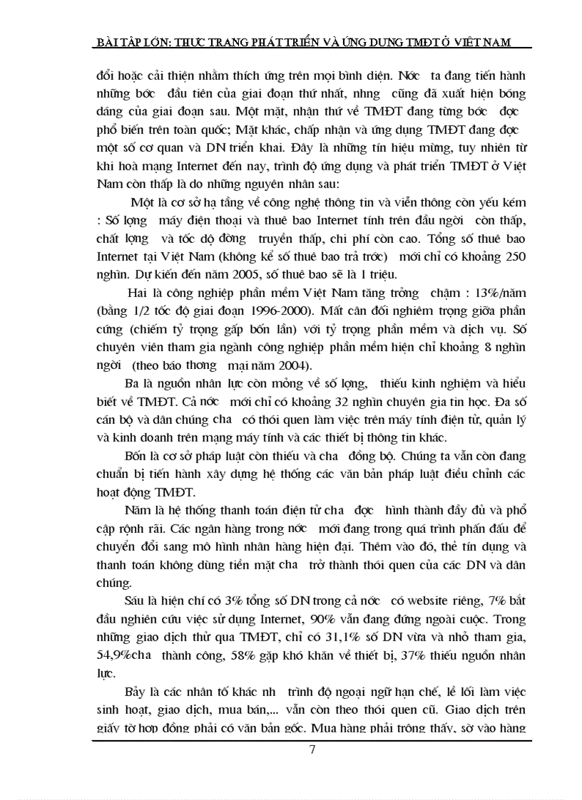 image for page Thực trạng phát triển ứng dụng thương mại điện tử ở Việt Nam