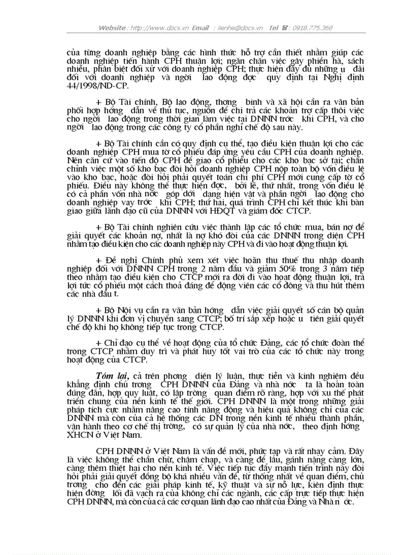 image for page Đẩy mạnh quá trình cổ phần hoá doanh nghiệp nhà nước ở Việt Nam Thực trạng và giải pháp