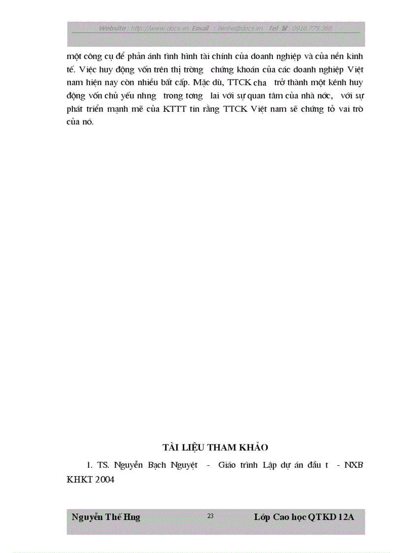image for page Điều kiện khả năng huy động vốn qua thị trường CK của doanh nghiệp Việt Nam trong cơ chế thị trường