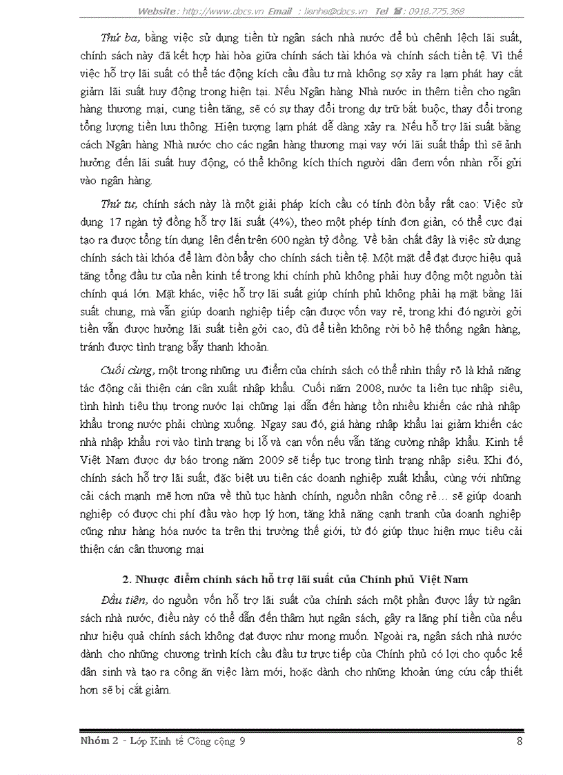 image for page Phân tích và đánh giá hiệu quả Chính sách hỗ trợ lãi suất cho doanh nghiệp trong bối cảnh khủng hoảng kinh tế toàn cầu ở Việt Nam