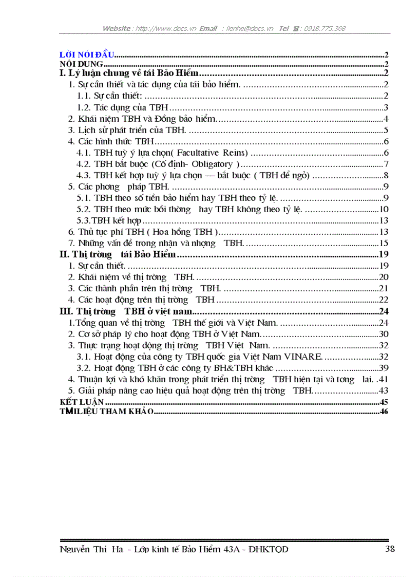 image for page Thị trường Tái Bảo Hiểm lý luận và thực tiễn ở Việt Nam