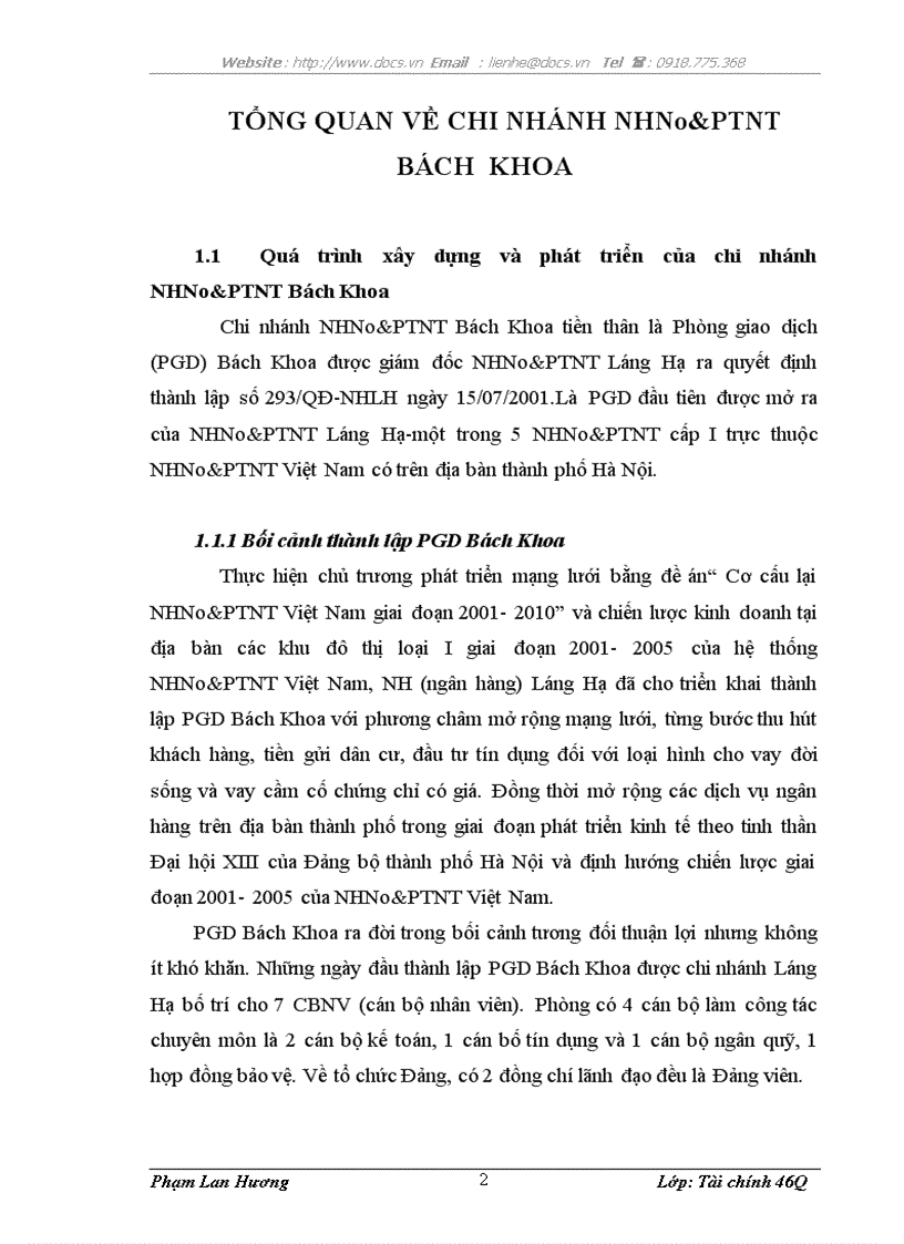 image for page CƠ CẤU TỔ CHỨC BỘ MÁY chi nhánh ngânhàng NHNo PTNT AgriBank Bách Khoa lt NHa gt