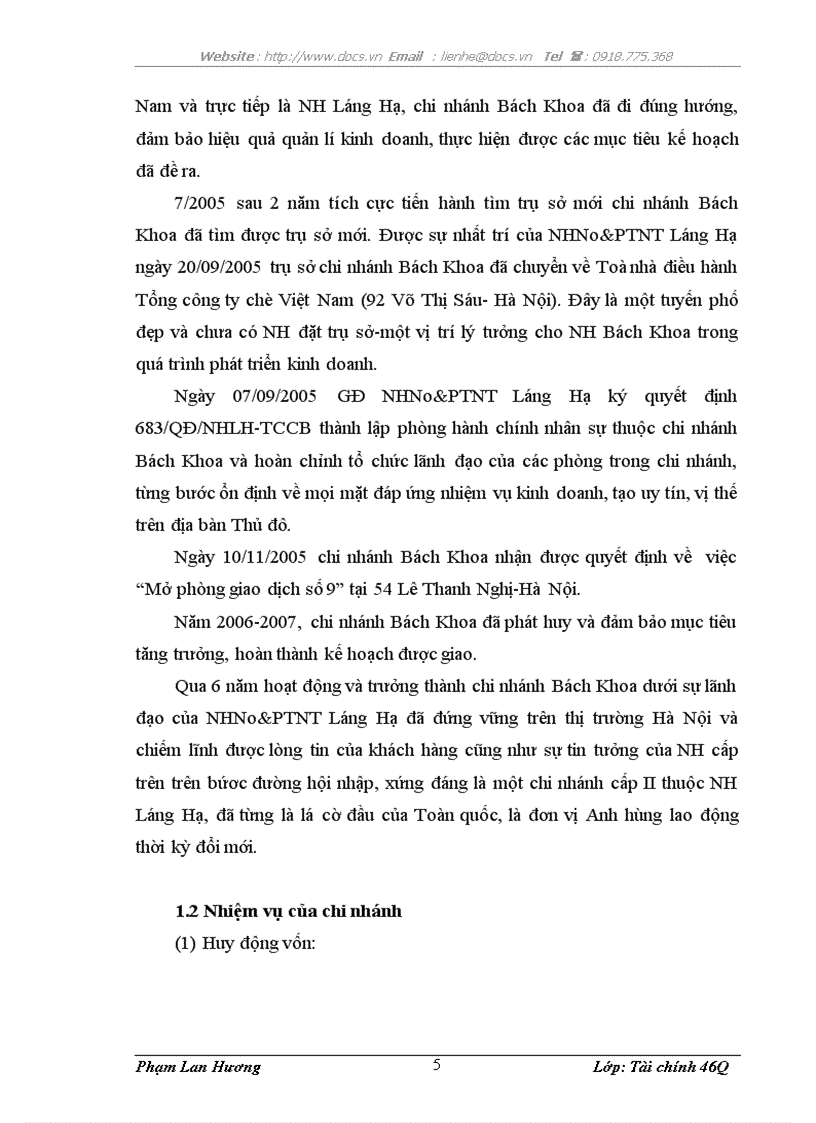 image for page CƠ CẤU TỔ CHỨC BỘ MÁY chi nhánh ngânhàng NHNo PTNT AgriBank Bách Khoa lt NHa gt