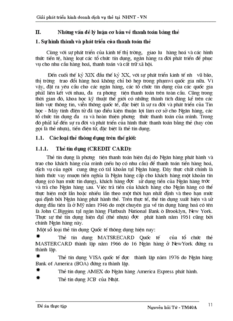 image for page Giải pháp phát triển kinh doanh dịch vụ thẻ tại Ngân Hàng Ngoại Thương Việt Nam