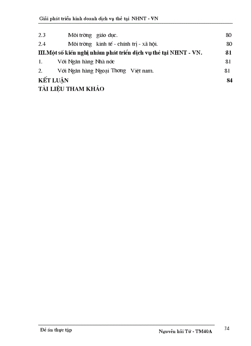 image for page Giải pháp phát triển kinh doanh dịch vụ thẻ tại Ngân Hàng Ngoại Thương Việt Nam