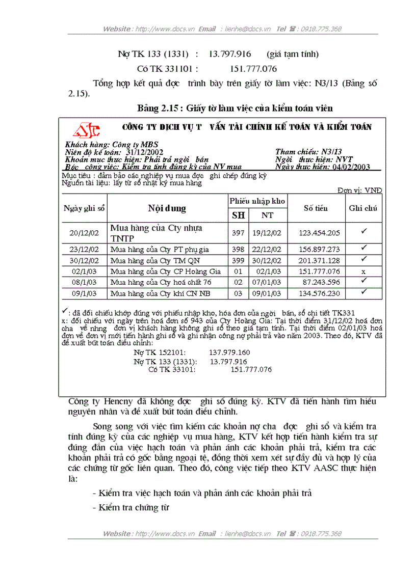 image for page Hoàn thiện quy trình kiểm toán chu trình mua hàng và thanh toán trong kiểm toán Báo cáo tài chính do AASC thực hiện
