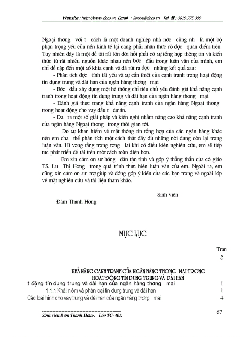 image for page Giải pháp nâng cao khả năng cạnh tranh của ngân hàng Ngoại thương Việt Nam trong hoạt động tín dụng trung và dài hạn