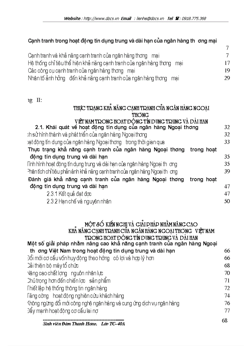 image for page Giải pháp nâng cao khả năng cạnh tranh của ngân hàng Ngoại thương Việt Nam trong hoạt động tín dụng trung và dài hạn