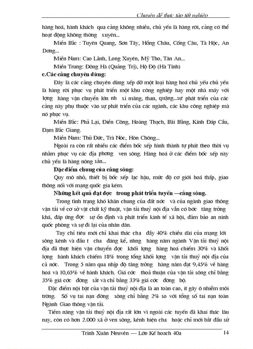 image for page Quy hoạch kết cấu hạ tầng phục vụ phát triển đường thuỷ nội địa Việt Nam đến năm 2010