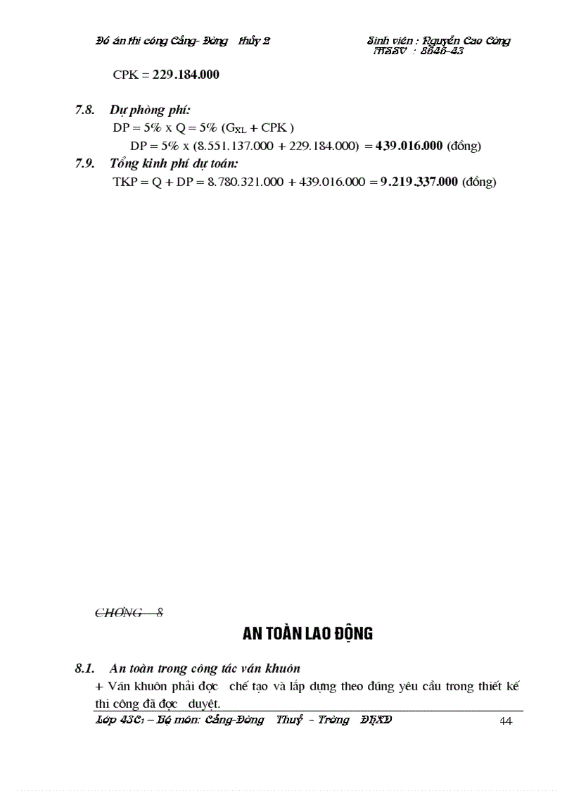 image for page Thiết kế tổ chức thi công công trình bến cầu tầu cọc trụ ống bê tông cốt thép dạng bến liền bờ