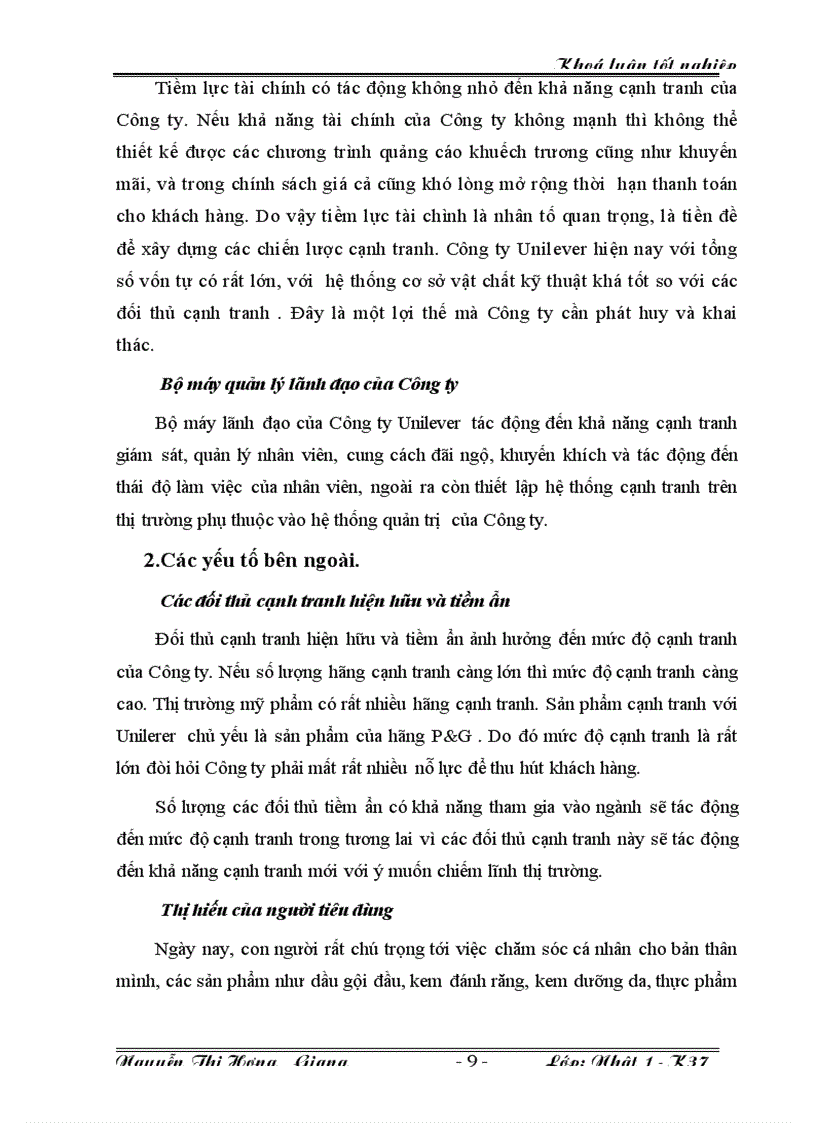 image for page Chiến lược Marketing trong cạnh tranh chiếm lĩnh thị trường của Unilever tại Việt Nam