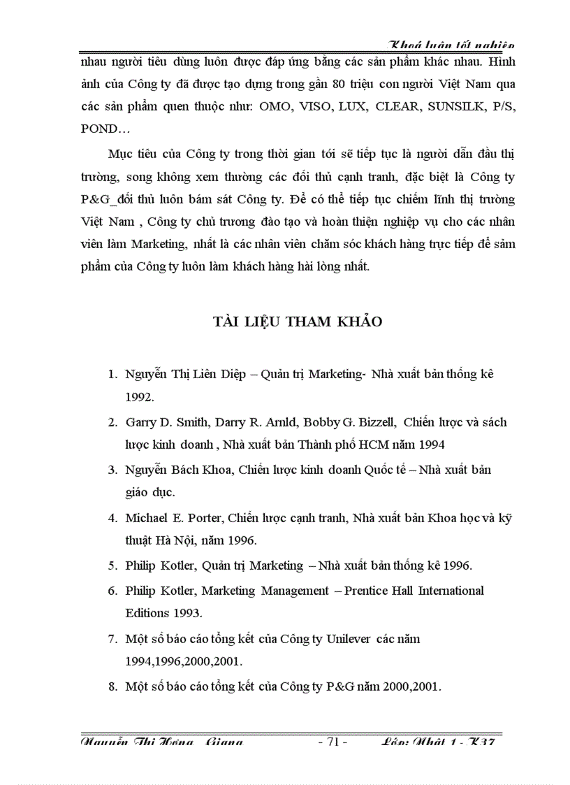 image for page Chiến lược Marketing trong cạnh tranh chiếm lĩnh thị trường của Unilever tại Việt Nam