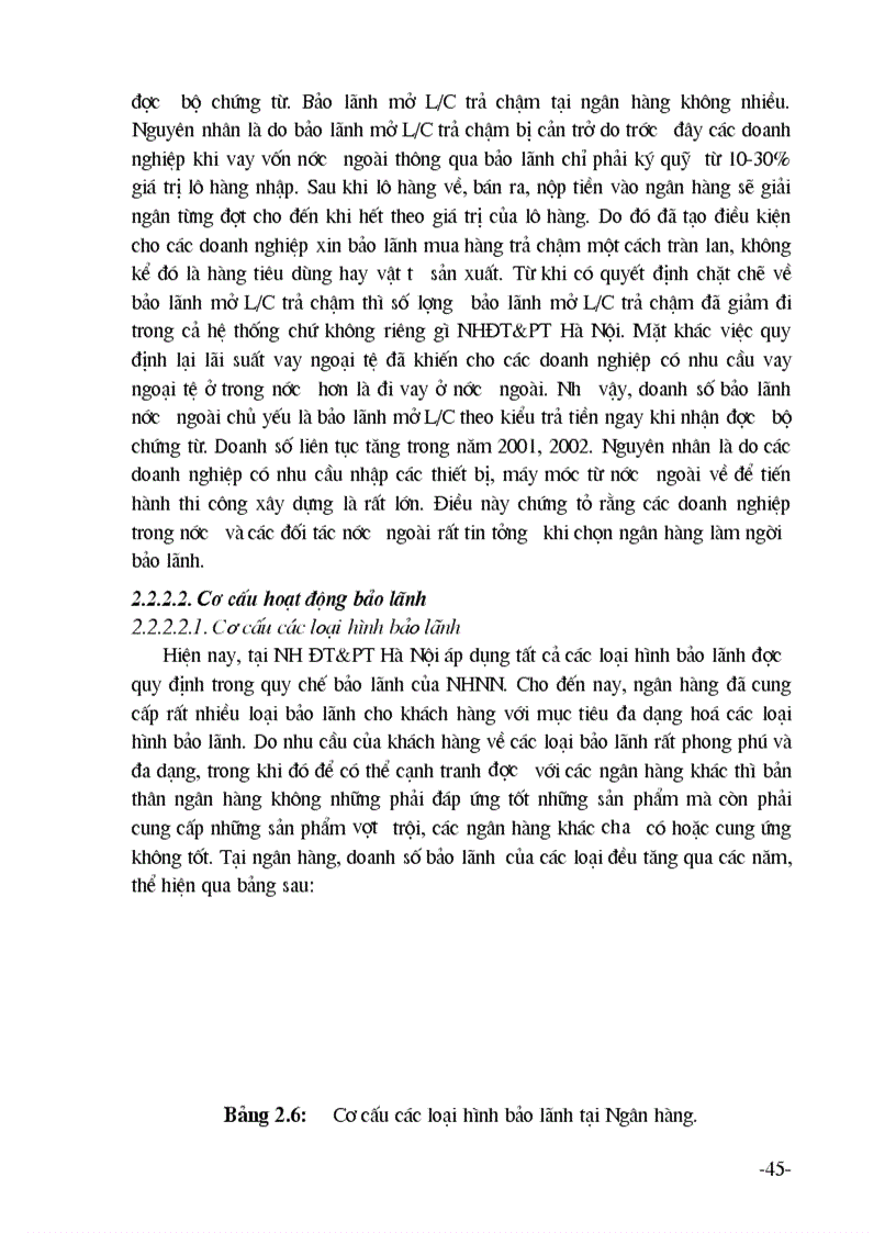 image for page Giải pháp nhằm mở rộng nâng cao chất lượng nghiệp vụ bảo lãnh tại Chi nhánh ngânhàng NHĐT PT BIDV Hà Nội