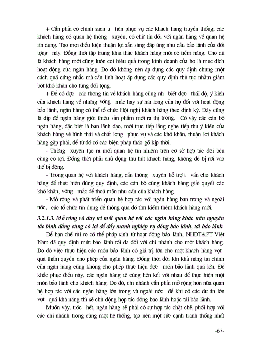 image for page Giải pháp nhằm mở rộng nâng cao chất lượng nghiệp vụ bảo lãnh tại Chi nhánh ngânhàng NHĐT PT BIDV Hà Nội