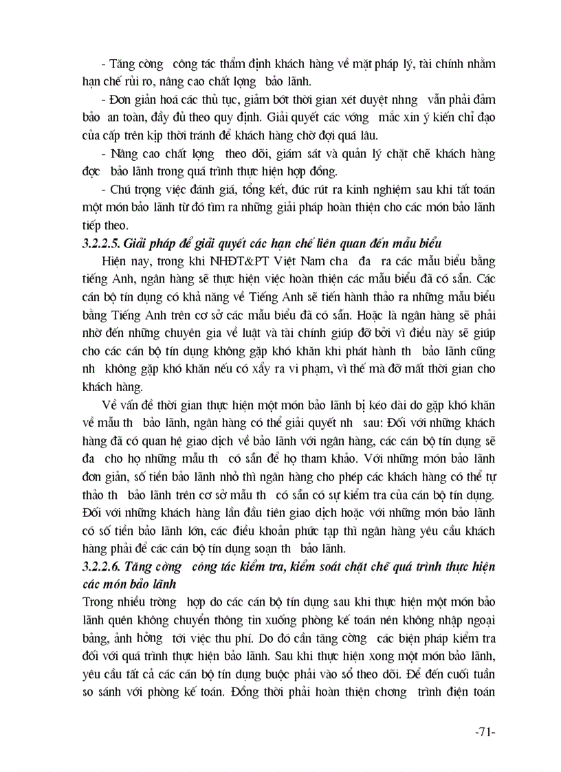 image for page Giải pháp nhằm mở rộng nâng cao chất lượng nghiệp vụ bảo lãnh tại Chi nhánh ngânhàng NHĐT PT BIDV Hà Nội