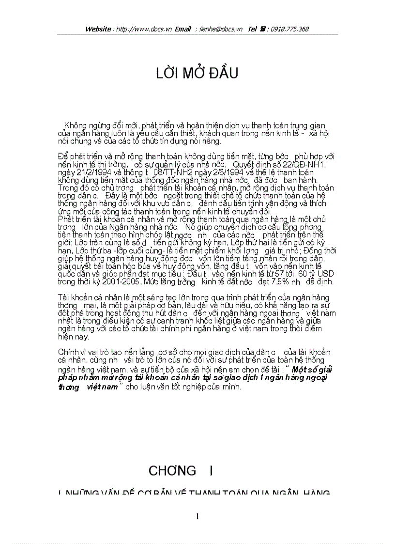 image for page 1số giải pháp nhằm mở rộng tài khoản cá nhân tại SGD 1 ngânhàng NHTMCP Ngoại Thương VietcomBank